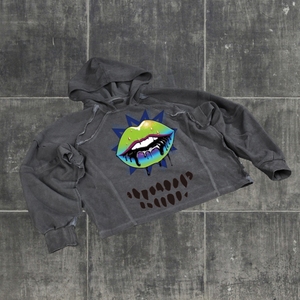 Sudadera con Capucha Unisex Extra Grande, Estilo Vintage, Desgastada, Rota, de Algodón Grueso, con Efecto Descolorido por el Sol, para Hombre - Product Image 2