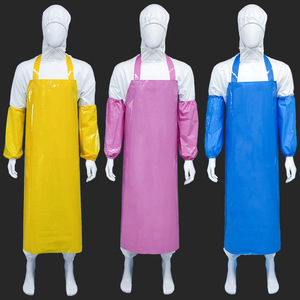Simple unisex waterproof, stain-resistant, oil-resistant, acid and <b>alkali</b> resistant TPU apron - Product Image 1