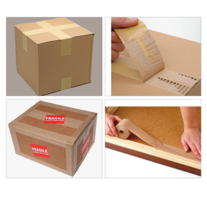 Ruban adhésif en caoutchouc naturel <span class=keywords><strong>fragile</strong></span> Ruban de papier kraft 18mm solide et collant pour une protection sûre de la boîte d'expédition - Product Image 5