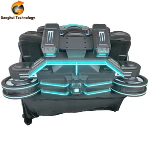 Amusement Park VR Game Product 6 Seats Chair VR Dark Spaceship Racing Driving Game Virtual Reality Gaming Equipment