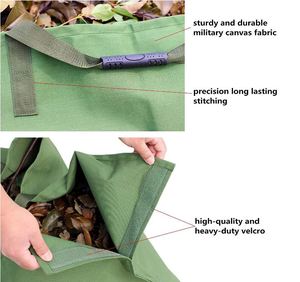 Free sample Garden Waste <b>Bag</b> - Reusable Heavy Duty <b>Gardening</b> Trash <b>Bag</b> - Clean Up Garden Sacks Canvas Fabric - Product Image 2