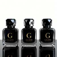 Nouvelle bouteille de parfum en verre transparente et vide de 50 ml avec bouchon à visser, personnalisable pour les étiquettes de logo d'emballage