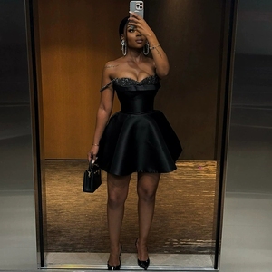 Low Price Homecoming Dresses Black Girls Crystal Embellishments |  Alibaba.com