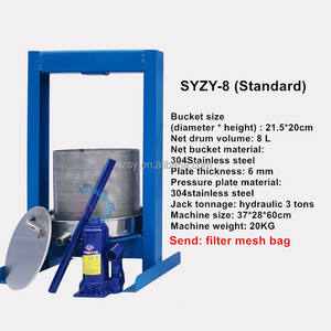 Prensa Manual Multifunción de Acero Inoxidable, Máquina de Prensa de Aceite de Manteca de Pimienta, <span class=keywords><strong>Cacahuete</strong></span>, 8L - Product Image 6