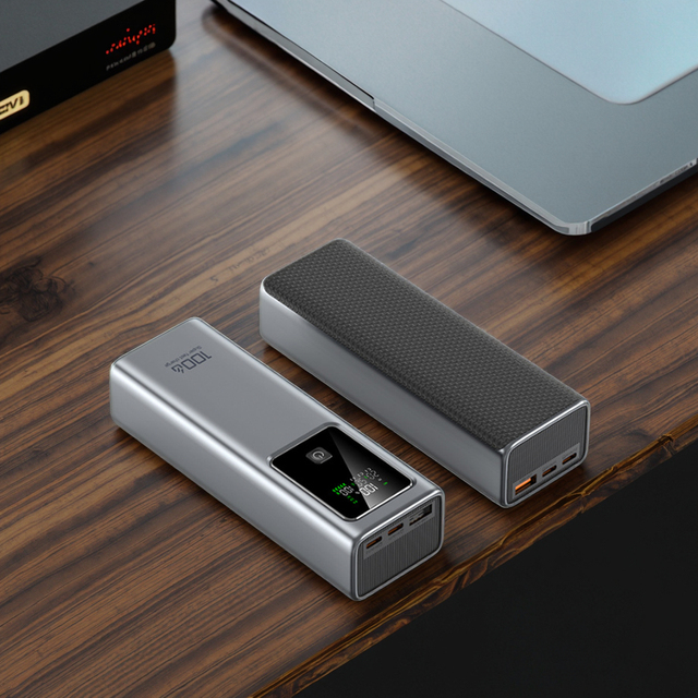 Customized 100W Digital Display High-Capacity 20000mAh USB-C Fast Charging Li-Polymer Battery Power Bank for Devices