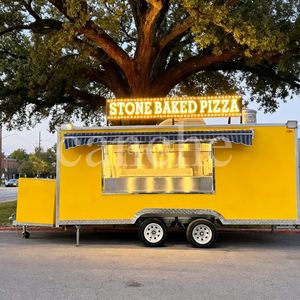 Camion de nourriture CE Fast Food Snack Jus de fruit Café Crème glacée Congélateur Chariot de nourriture Remorque - Product Image 1