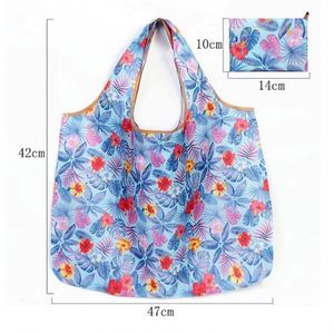 Sac de courses pliable en polyester lavable, écologique, mignon, à motif de dessin animé - Product Image 3