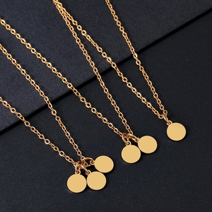 Collana in acciaio inossidabile in stock, catena a croce piatta e rotonda con foro esterno in acciaio inossidabile, personalizzabile con incisione laser UV a colori. - Product Image 3
