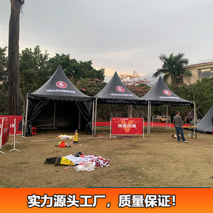 Carpa de Techo Puntiagudo Europea para Exteriores, 3x3m, Estructura de Aleación de Aluminio, Tela Oxford Impermeable, para Bodas, Fiestas y Eventos - Product Image 2