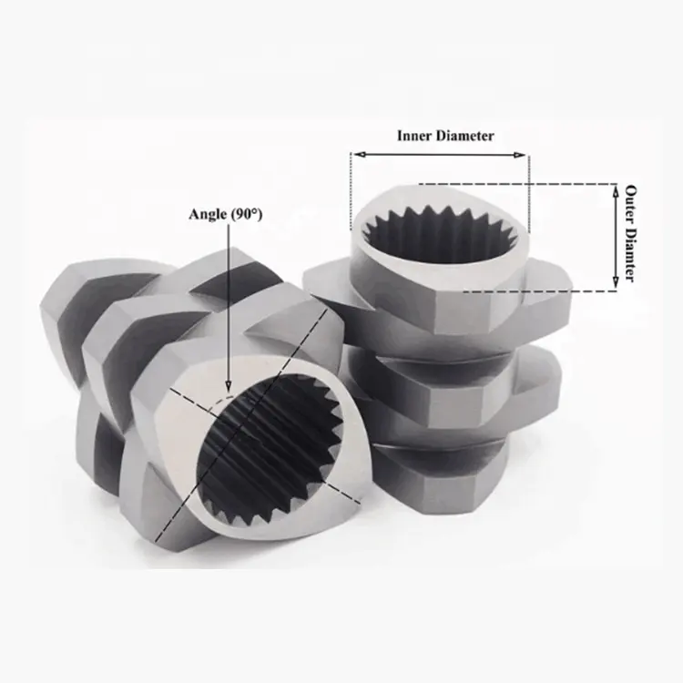 38CrMoAlA screw and barrel for lab twin screw extruder