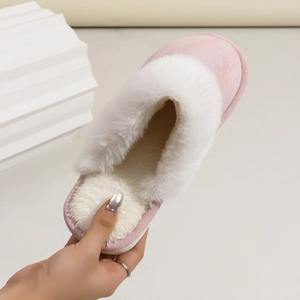 Pantuflas de Invierno para Mujer, Cálidas, de Felpa, Estilo Pata de Gato, Lindas, para Interiores, Dormitorio, Cómodas, con Plantilla de PVC, Punta Cerrada, Antideslizantes - Product Image 3