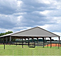 Entrepôt en acier Qingdao Horse Arena Barn House Kits avec prix Horse Stable avec toit