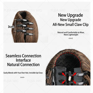 Fujia Coloré Bouclés <span class=keywords><strong>Queue</strong></span> <span class=keywords><strong>De</strong></span> <span class=keywords><strong>Cheval</strong></span> Multi Couleur Dégradé Griffe Clip QueueLongue Bouclée Grande Vague Perruque <span class=keywords><strong>Queue</strong></span> <span class=keywords><strong>De</strong></span> <span class=keywords><strong>Cheval</strong></span> - Product Image 3