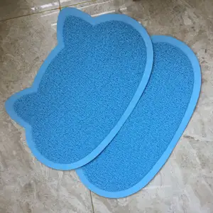 foam backing non-toxic vinyl mat pet toliet mat bone shape dog kennel mat