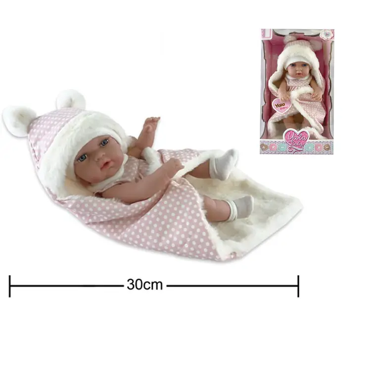 Nuovo arrivo 2023 Trending Kid Toy 12 pollici Reborn Baby Doll con coperta per bambini finta di giocare Set i più venduti