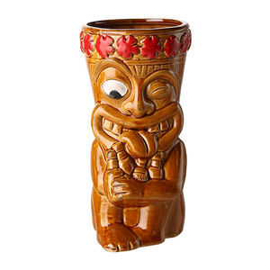 Nuevas tazas de barra de cerámica Hawaii Tiki, Copas de cóctel y cerveza individuales, promoción barata para tazas Tiki de espuma para fiestas - Product Image 1