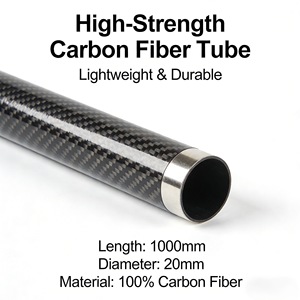 Tube rond en fibre de carbone brillant SHENYU, léger, haute résistance, taille personnalisée OEM, fabrication en usine - Product Image 5