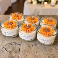 Bougie parfumée tournesol en cire de soja de qualité supérieure, décorative, cadeau de fêtes, faite à la main, aromathérapie florale pour la fête des enseignants, décoration intérieure