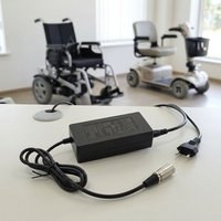 Chargeur de scooter de mobilité pour personnes âgées 24V 28.8V2A homologué SII CB CUL PSE GS CE KC SAA, chargeur de batterie au plomb pour fauteuil roulant
