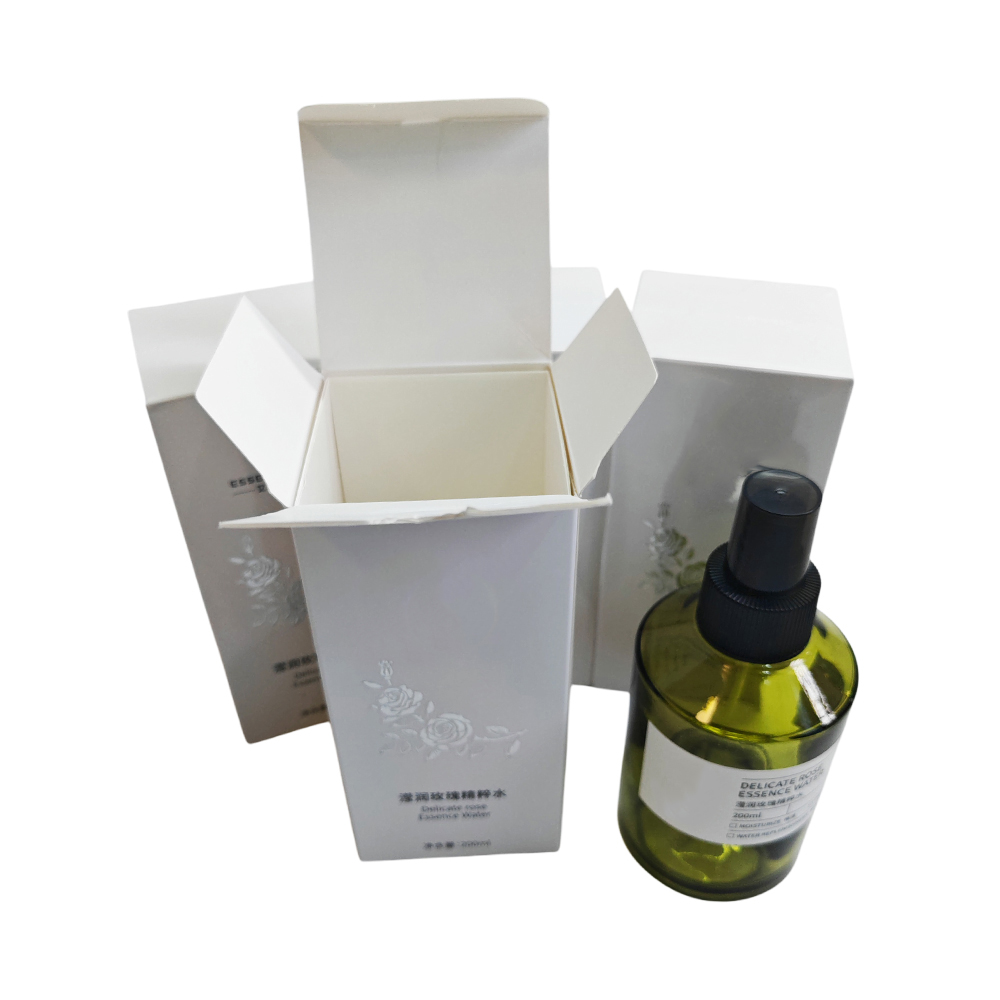 Wholesale Price OEM Customized Eco-friendly Folding Cosmetic Skincare Products White Cardboard Paper Packaging Boxes