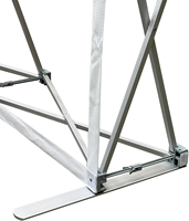 Rak Poster Pameran Dagang, Bingkai Banner Dinding Lipat, Stand Display Art Deco Aluminium yang Dapat Dilipat dan Dilepas