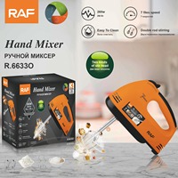 Batidora de Huevos Eléctrica de Mano con Control Mecánico, Batidora de Alta Potencia para Hornear Fideos con Doble Cuchilla Mezcladora