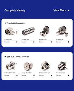 Conector Coaxial RF Recto para Montaje en Cable, Tipo N Hembra, Montaje en Panel - Product Image 5