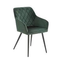 Chaise de salle à manger en tissu de velours d'accoudoir doux Offres Spéciales et prix le plus bas pour restaurant rapide et bar maison salle à manger