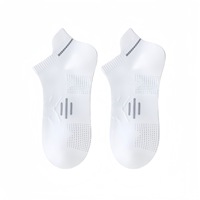 Chaussettes d'été pour hommes, chaussettes de course professionnelles, chaussettes en coton antibactériennes et respirantes