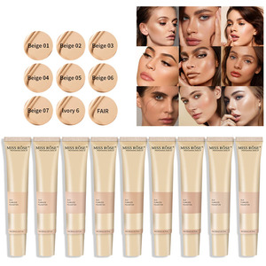 Crema per il trucco isolante trasparente leggera primer crema per il trucco idratante correttore BB cream <span class=keywords><strong>MISS</strong></span> ROSE liquid Foundation - Product Image 5