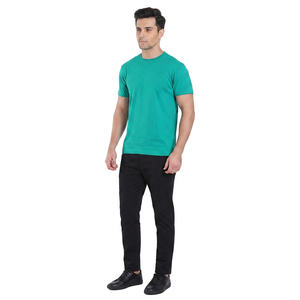 Camiseta 100% algodón para hombre, corte holgado, estampada, camisetas al por mayor, moda masculina, camiseta informal de alta calidad, 100% algodón, OEM - Product Image 1