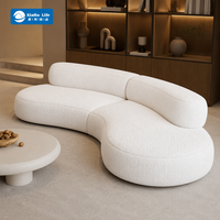 Ensemble de canapé-lit modulaire moderne en tissu de lin et mousse compressée, design carré, pour appartement, hôtel, hôpital, trois pièces, mobilier de maison
