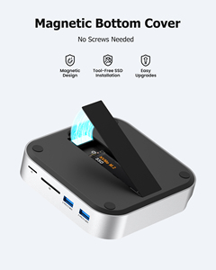 Docking Station USB C <span class=keywords><strong>HUB</strong></span> Loại C <span class=keywords><strong>HUB</strong></span> 11 trong 1 để USB3.0 * 3 usb3.2gen2 10Gbps * 2 hd-mi dp SD TF USB C ổ cứng bao vây M.2 NVMe - Product Image 5