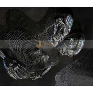 Escultura de Acero Inoxidable Art Deco Personalizada de Fábrica ANW6847 para Proyecto de Decoración de Jardín y Plaza 304 - Product Image 3