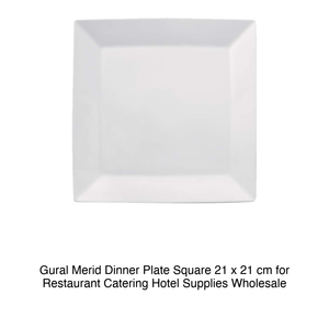 Merid Square Flat Plate 21 × 21 cm Gural 12-Mer29Du00 - Product Image 2