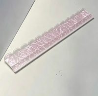 Support de Mahjong en Acrylique Bleu Ciel et Orange Corail de 20 Pouces avec Bord Festonné, Personnalisable, Cadeau