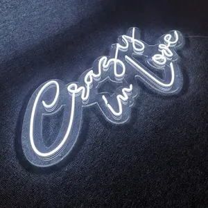 High quality white led neon sign indoor led neon signage for indoor decoration