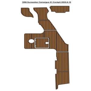 Yate Sunseeker Camargue 51 Cockpit de 1996 con Suelo de Madera de Teca EVA Contemporáneo de 18 mm de Durabilidad, Instalación de Clic Suave - ¡Oferta en eBay! - Product Image 1