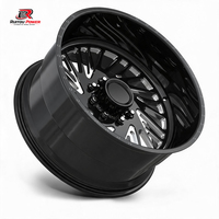 Jantes en alliage de luxe à déport profond pour tout-terrain 20x10 20x12 20x14 22 24 26 pouces finition chromée logo personnalisé Ruitou Power Services OEM/ODM