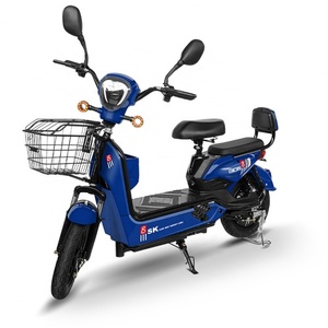 Scooter Eléctrico Económico de 14 Pulgadas, 48V 12A, Bicicleta Eléctrica de Dos Plazas para Adultos, 350W, Bicicleta Eléctrica de Largo Alcance - Product Image 1