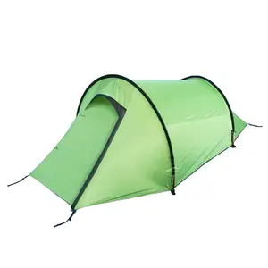 OEM/ODM High Altitude Solutiion Two Person Outdoor Aluminium Pole Polyurethane Coating PU 3000mm Camping Tunnel Tent