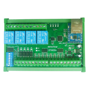 ETAIC04 4CH NPN DI Red Ethernet Modbus RTU TCP Multifunción I/O Remoto Relé de Contacto Seco DO 4-20MA 0-10V Corriente F490 - Product Image 1