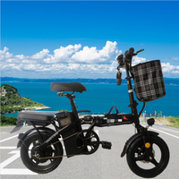 Aairsk 500W 15AH Vélo électrique de déplacement 14 pouces 48v Vélo de montagne pliable batterie lithium amovible Vélo pliant 20 MPH