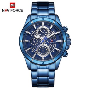 นาฬิกาข้อมือควอทซ์กีฬาผู้ชายสแตนเลสสตีลแฟชั่นลำลองวันที่ - Product Image 4
