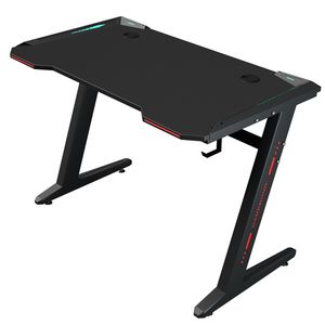 Último Z piernas en forma superior de cristal de luz Led RGB de <span class=keywords><strong>Eureka</strong></span> de la Mesa de la computadora de juegos de mesa de - Product Image 2