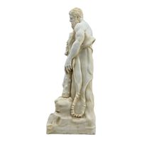 Statue d'Hercule en résine personnalisée OEM, sculpture en polyrésine de l'Heracles Farnese, mythologie grecque et romaine, copie de sculpture de musée pour la décoration intérieure