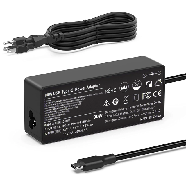 Universal Laptop Adapter for Hp Type C 90W USB C Laptop Charger for HP Spectre x360 HP 904144-850  AC Adapter Power Supply Cord