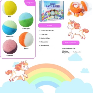 Bombas de Baño Aromáticas de Dos Colores para Comercio Exterior con Blíster y Caja de Regalo al por Mayor - Product Image 5