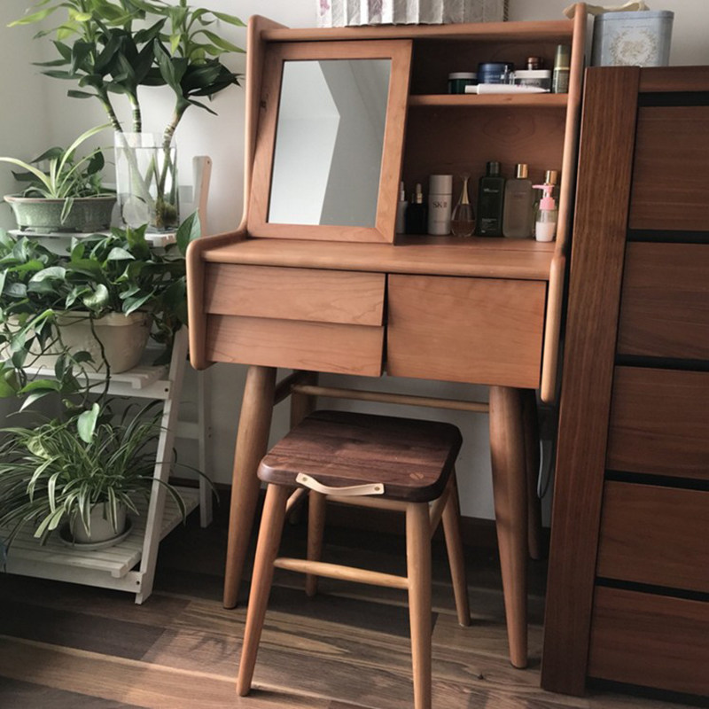 Commode entièrement en bois massif-08m-tabouret non inclus