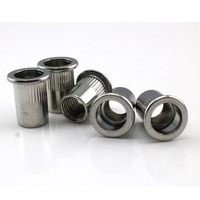 Écrous à rivets aveugles M3-M10, classe 4.8 et 6.8, résistants à la chaleur, norme ISO, finition brillante en aluminium, marque Yuhuan, différentes tailles